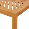 7-delad trädgårds matgrupp i solid akacia vidaXL Large – miniatyr 10