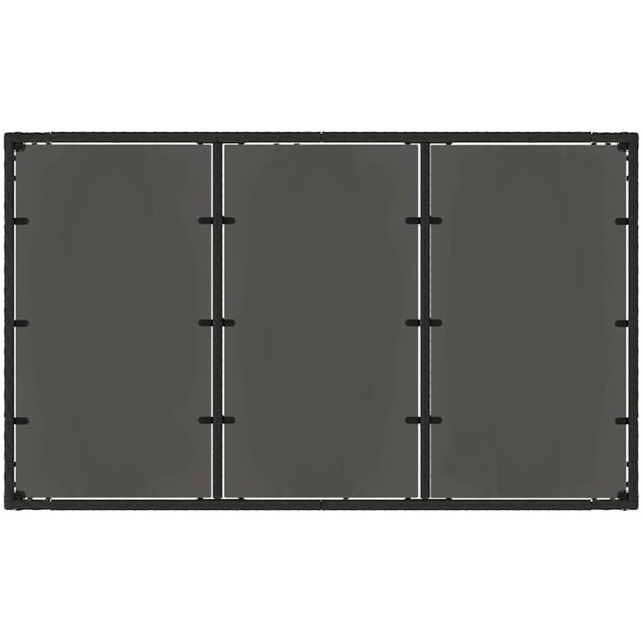 7-delad Trädgårds Matsalsset Svart Poly Rattan vidaXL 6 - Sittplats – bild 8