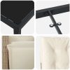7-delad Trädgårds Matset med Kuddar Beige Poly Rattan vidaXL 6 - Sits – miniatyr 8