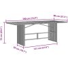 7 Delar Trädgårdsdining Set Grå Poly Rattan Akacia vidaXL 6 - Sits – miniatyr 11
