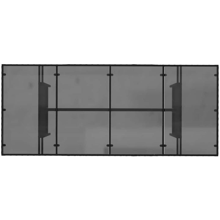 7 Delar Trädgårdsmatsalsset Svart Poly Rattan vidaXL Large – bild 8