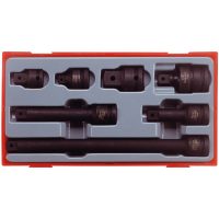 7 delars Krafthylsverktyssats med 1/2tum fyrkantsfäste TT9207 Teng Tools