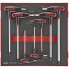 7 delars Sexkantnyckelsats med T-handtag TEDHEX7 Teng Tools SEXKANTNYCKELSATS EVA 7 DELAR – miniatyr 1