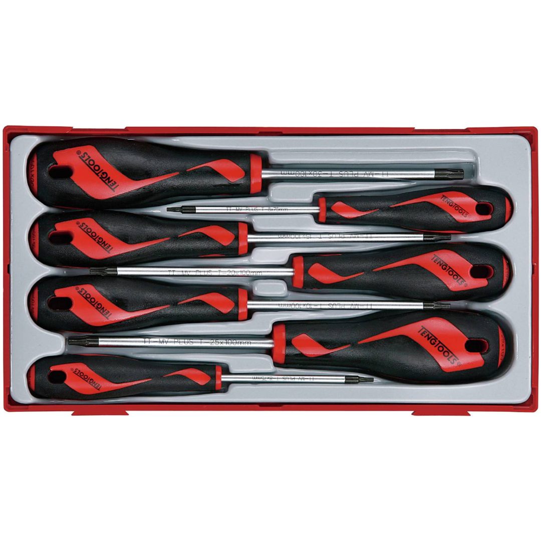 7 delars Skruvmejselsats - TX TT917TXN Teng Tools SKRUVMEJSELSATS TX 7 DELAR