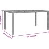 7-delars Trädgårds-Dining Set Svart Poly Rattan vidaXL 6 - Sits – miniatyr 11