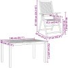 7-delars trädgårds matgrupp i massivt akaciaträ vidaXL 6 - Sits – miniatyr 12