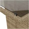 7 Delars Trädgårds matsalsset Beige Poly Rattan vidaXL Large – miniatyr 11