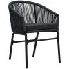7-delars Trädgårds Middagsset - Svart Poly Rattan vidaXL 200 x 80 x 73 cm – miniatyr 5