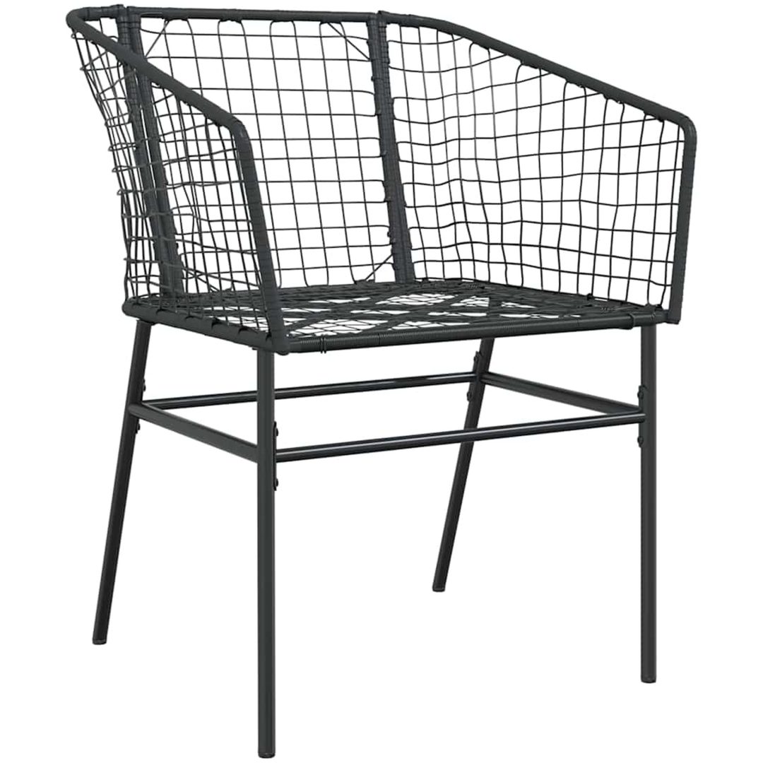 7 Delars Trädgårdsdining Set Svart Poly Rattan vidaXL 6 - Sits – bild 6