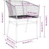 7 Delars Trädgårdsdining Set Svart Poly Rattan vidaXL 6 - Sits – miniatyr 9