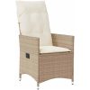 7-delars trädgårdsmatsalsset med kuddar, beige poly-rattan vidaXL 200 x 80 x 73 cm – miniatyr 6
