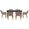 7 Delars Trädgårdsmatset Beige Poly Rotting vidaXL 160 x 80 x 74 cm – miniatyr 7