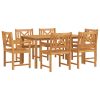 7-delars trädgårdsmöbelset i robust akaciaträ vidaXL 150 x 90 x 74 cm – miniatyr 2
