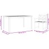7-delars trädgårdsmöbelset i robust akaciaträ vidaXL 150 x 90 x 74 cm – miniatyr 10