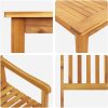 7-delars trädgårdsmöbelset - massivt akaciaträ vidaXL 140 x 80 x 74 cm – miniatyr 11