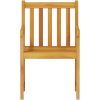7-delars trädgårdsmöbelset - massivt akaciaträ vidaXL 140 x 80 x 74 cm – miniatyr 8