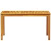 7-delars trädgårdsmöbelset - massivt akaciaträ vidaXL 140 x 80 x 74 cm – miniatyr 9