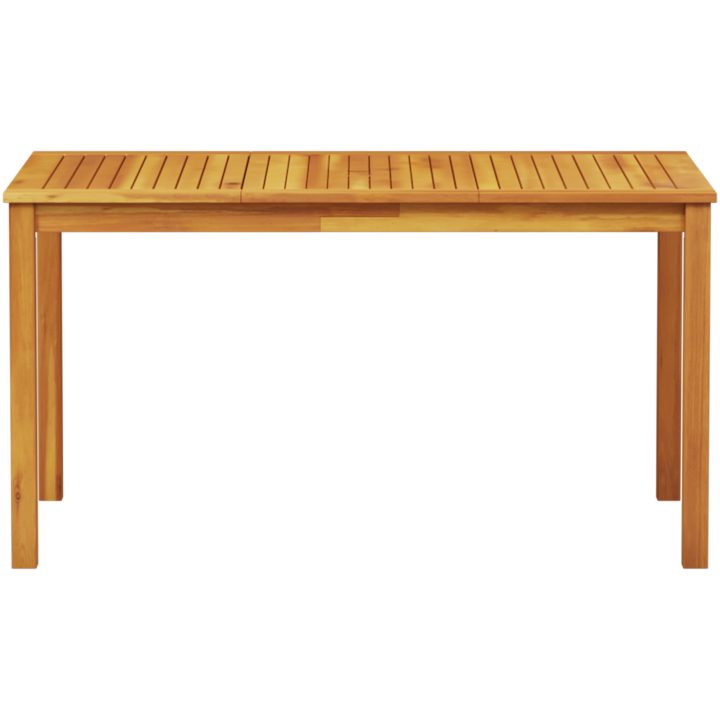 7-delars trädgårdsmöbelset - massivt akaciaträ vidaXL 140 x 80 x 74 cm – bild 9