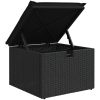 7-delars trädgårdsoffset med dynor svart poly rattan vidaXL 242.5 x 132.5 x 85 cm – miniatyr 10