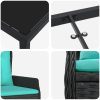 7 Delars Trädgårdsoffset Svart Poly Rattan vidaXL 200 x 80 x 73 cm – miniatyr 7