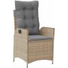 7 delars Trädgårdsserveringsset med kuddar - Beige - Poly Rattan vidaXL 200 x 80 x 73 cm – miniatyr 5