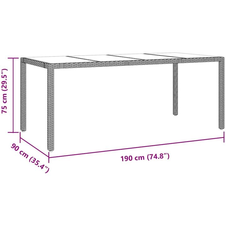 7-delars trädgårdsset Beige Poly Rottning vidaXL 6 - Sits – bild 11