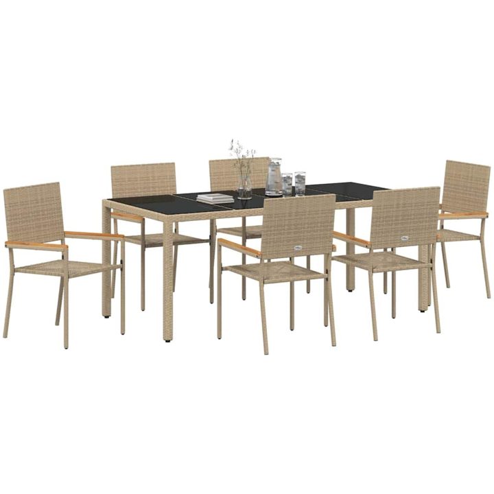 7-delars trädgårdsset Beige Poly Rottning vidaXL 6 - Sits – bild 3