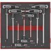 7 delars TX/TPX nyckelsats med T-handtag TEDTX7 Teng Tools TX-NYCKELSATS EVA 7 DELAR – miniatyr 1