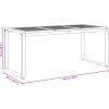 7-delars utematsats av solid akacia och metall vidaXL 180 x 90 x 75 cm – miniatyr 12