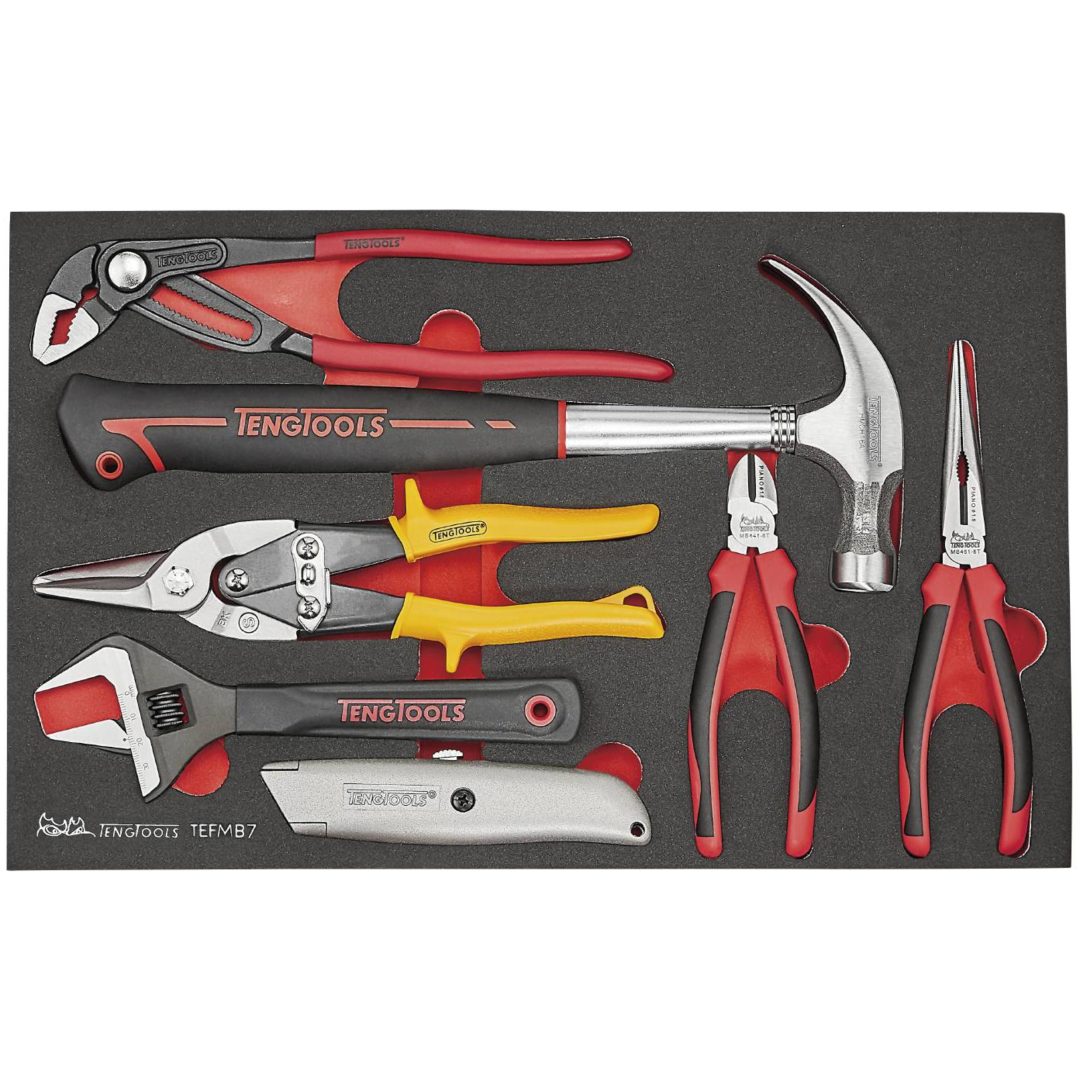 7 delars Verktygssats TEFMB7 Teng Tools VERKTYGSSATS EVA 7 DELAR