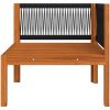 7-delat trädgårdsset med kuddar krämfärgad 63x63 cm vidaXL – miniatyr 6