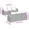 7-dels trädgårdsoffset med kuddar brun poly rattan vidaXL 55 x 55 x 37 cm – miniatyr 11