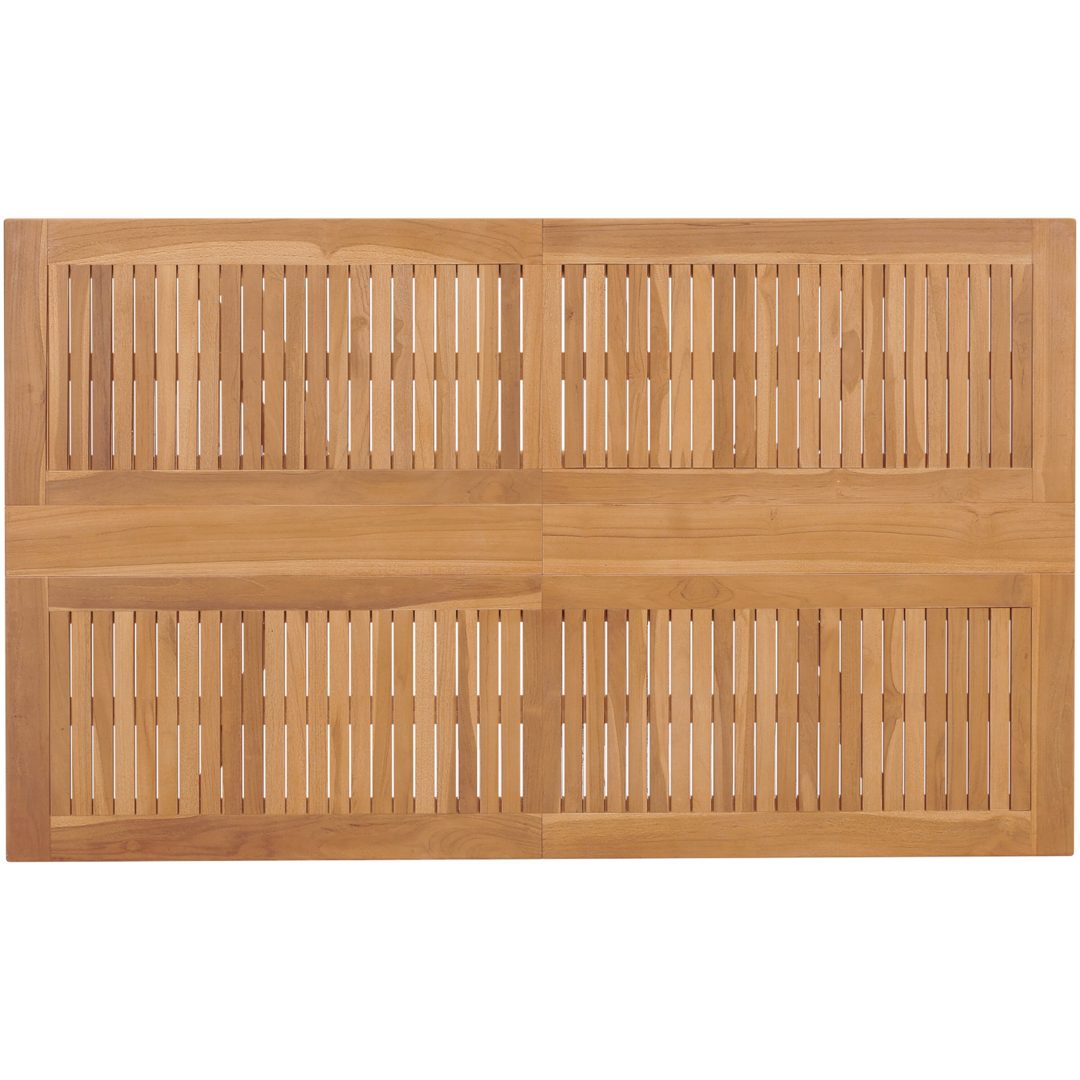 7 stycken trädgårdsmöbler Set Solid Wood Teak vidaXL Medium – bild 8
