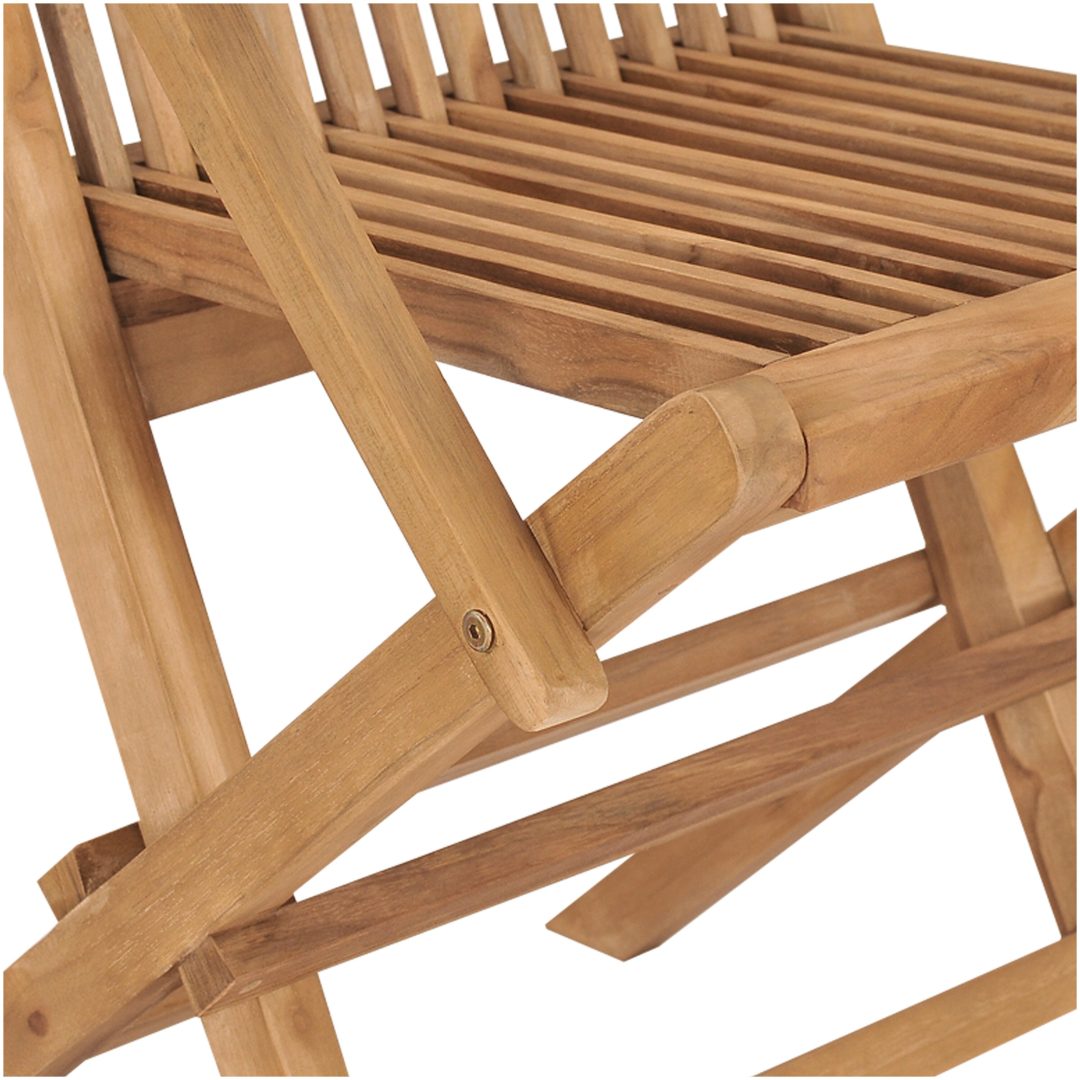 7 stycken trädgårdsmöbler Set Solid Wood Teak vidaXL Medium – bild 10