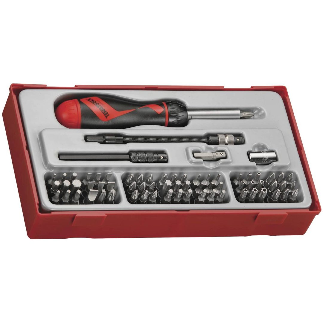 74 delars Bitsskruvmejselsats TTMD74 Teng Tools BITSSKRUVMEJSELSATS 74 DELAR – bild 2