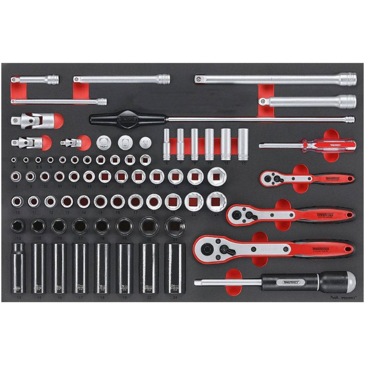76 delars Hylsnyckelsats TTESK77 Teng Tools HYLSNYCKELSATS MIX EVA 76 DEL – bild 2