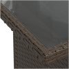 8-delad trädgårdssoffgrupp med kuddar i brun polyrotting vidaXL 100 x 55 x 73 cm – miniatyr 7