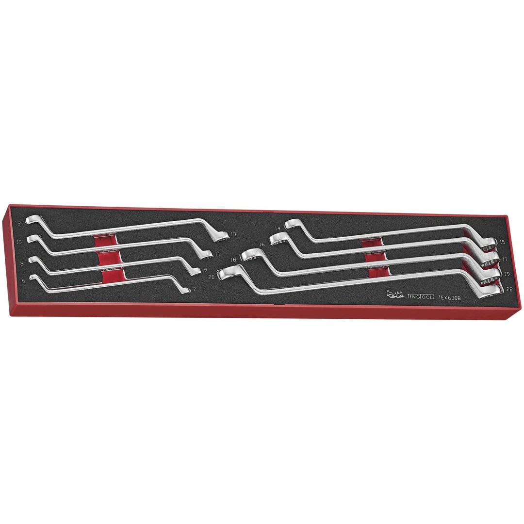 8 delars Ringnyckelsats Teng Tools TEX6308 RINGNYCKELSATS 6-22MM TEX6308 – bild 2