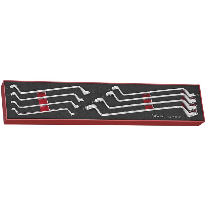 8 delars Ringnyckelsats Teng Tools TEX6308 RINGNYCKELSATS 6-22MM TEX6308 – bild 2