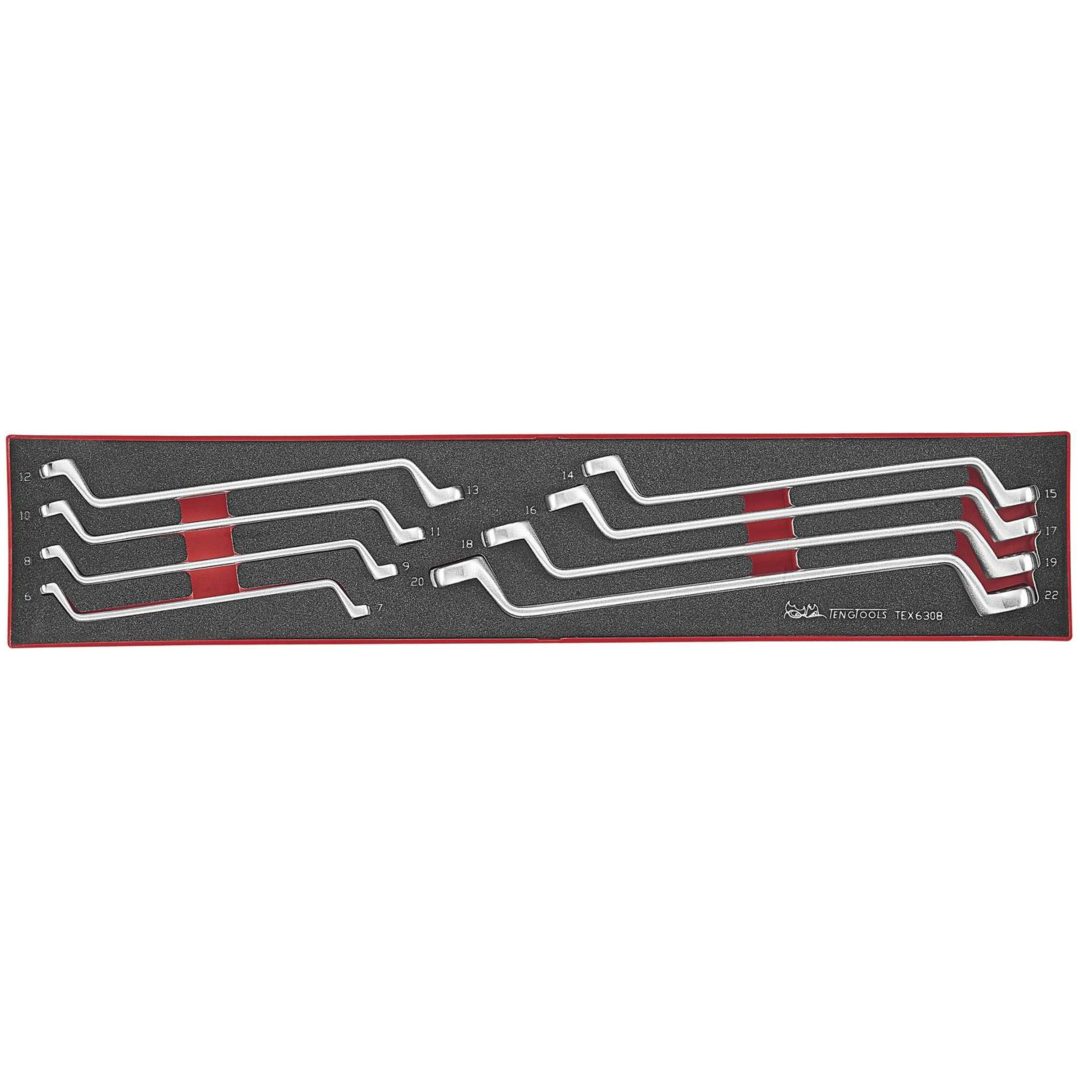 8 delars Ringnyckelsats Teng Tools TEX6308 RINGNYCKELSATS 6-22MM TEX6308