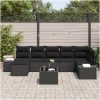 8-delars Sofagrupp med Kuddar Beige Poly Rattan vidaXL 55 x 55 x 37 cm – miniatyr 3