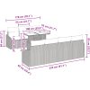 8-delars soffgrupp med kuddar i brun polyrotting vidaXL 100 x 55 x 73 cm – miniatyr 10