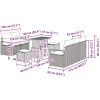 8-delars trädgårdsoffset med kuddar beige poly-rattan akacia vidaXL Standard – miniatyr 11