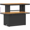 8 Delars Trädgårdsoffset med Kuddar Svart Poly Rattan Akacia vidaXL Stor – miniatyr 9