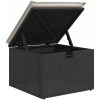 8 Delars Utomhussoffa Set med Kuddar Svart Poly Rattan vidaXL 319 x 209 x 85 cm – miniatyr 9
