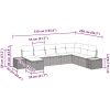 8 Delars Utomhussoffa Set med Kuddar Svart Poly Rattan vidaXL 319 x 209 x 85 cm – miniatyr 10