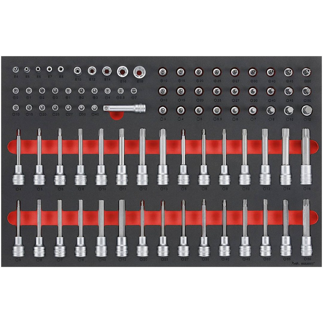 85 delars Hylsbitssats TTESK85 Teng Tools HYLSBITSSATS MIX EVA 85 DELAR – bild 2