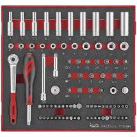 89 delars Hylsnyckelsats med 1/4tum fyrkantsfäste TED1489 Teng Tools
