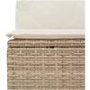 9-delad trädgårdssoffgrupp med kuddar - Brun poly rattan vidaXL 319 x 209 x 85 cm – miniatyr 9