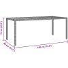 9 Delars Trädgårds matsalsset Grå Poly Rattan vidaXL 8 - Sits – miniatyr 11